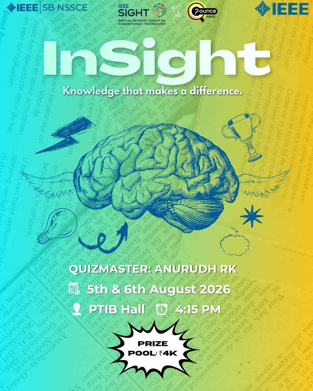 InSight: One quiz. Every topic. Zero excuses.